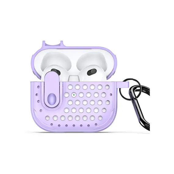 ყურსასმენის ქეისი Protective Cover for AirPods 3 - Purple  - Primestore.ge