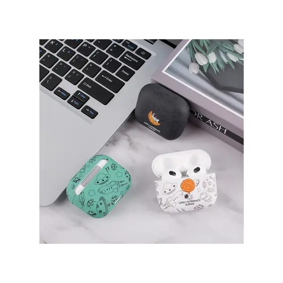 ყურსასმენის ქეისი TVC AirPods 4 TPU Case Earphone Charging Box Water Transfer Printing Protective Cover - Checker , 2 image - Primestore.ge