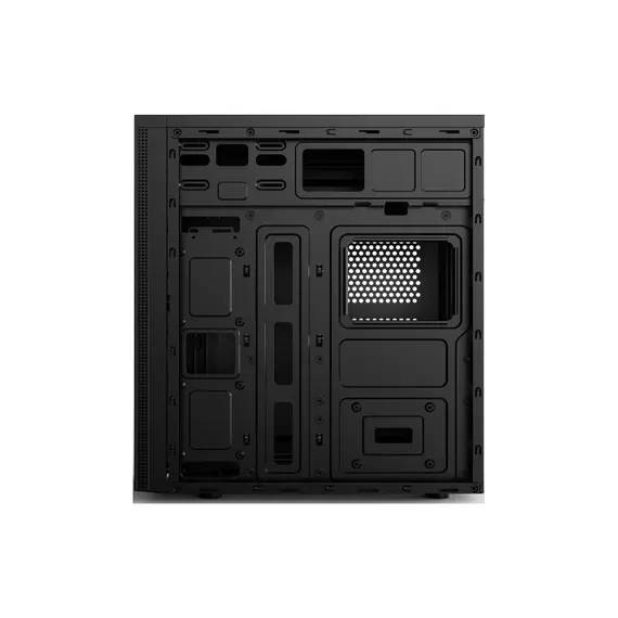 ქეისი 2E E185 Computer Case ALFA MidT, 2x USB2.0, 1x USB3.0, Steel (Side Panel), Without PSU, Black , 6 image - Primestore.ge