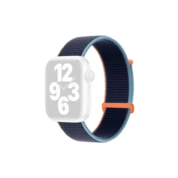 სმარტ საათის სამაჯური TVC KALEBOL Nylon Watch Band for Apple Watch Series 10 Ultra 9 8 7 SE 6 5 4 3 2 1 46mm 49mm 45mm 44mm 42mm Wrist Strap - Deep Navy Blue , 2 image - Primestore.ge