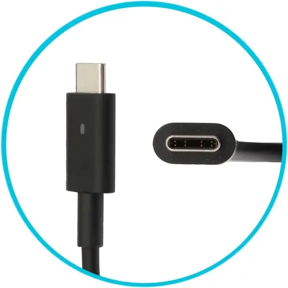 ნოუთბუქის დამტენი Dell 452-BDUJ, 90W, USB-C, Power Adapter, Black , 4 image - Primestore.ge