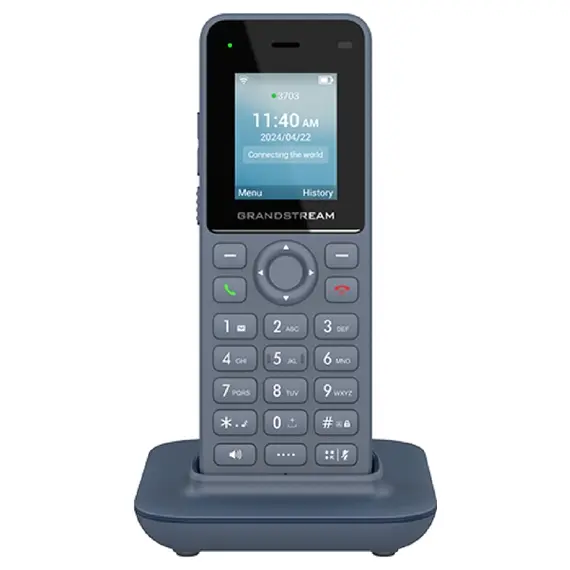 უსადენო სტაციონარული ტელეფონი Grandstream WP816, Portable Wi-Fi Phone, 2SIP, Blue , 3 image - Primestore.ge