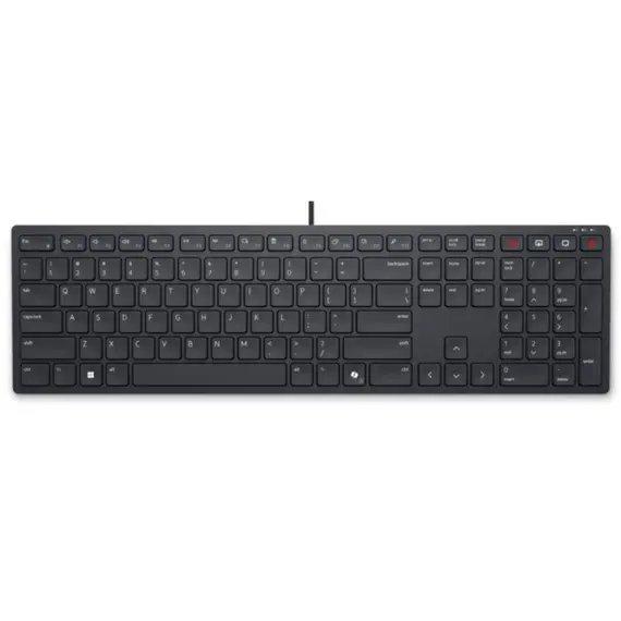 კლავიატურა Dell 580-BBTF KB525C, Wired, USB-C, Keyboard, Black  - Primestore.ge
