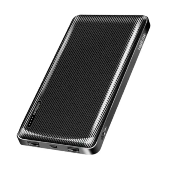 პორტატული დამტენი Logilink PA0328RF Powerbank 10.000 mAh 2xUSB-A/USB-C with fast charging Black  - Primestore.ge