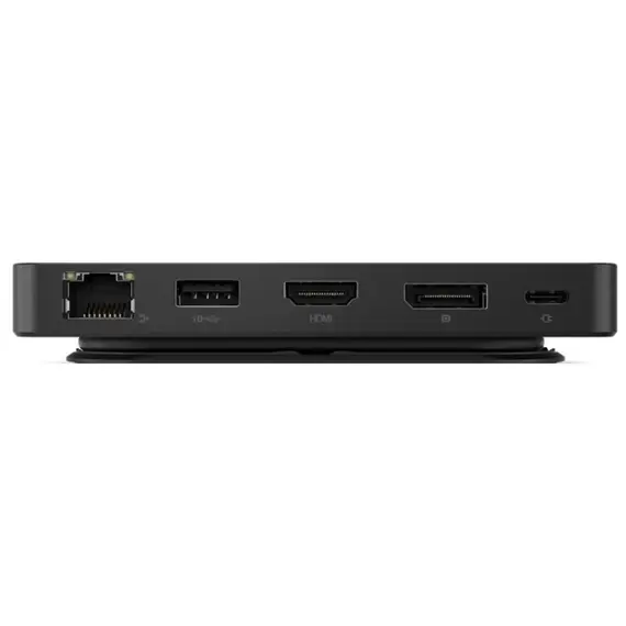 USB-C ჰაბი Lenovo 40B90100EU, HDMI, DP, USB, USB-C, Lan, Dual Display Travel Dock, Black - Primestore.ge