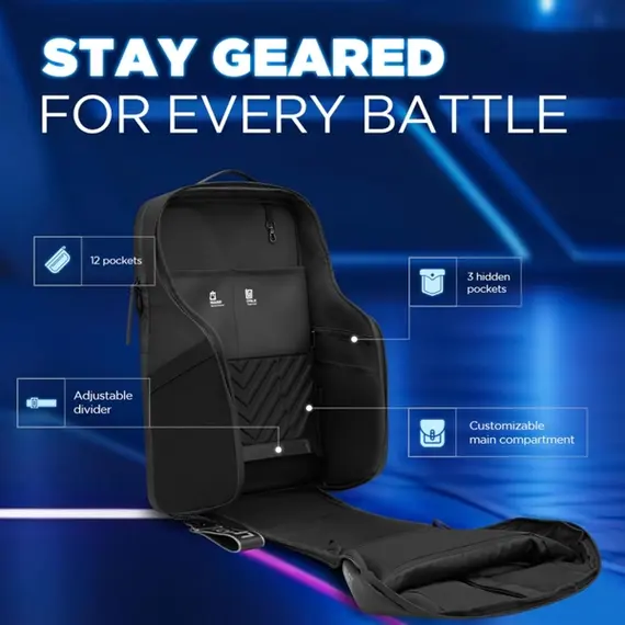 ნოუთბუქის ჩანთა Lenovo GX41M53147 Legion GB700, 16", Backpack, Black , 4 image - Primestore.ge