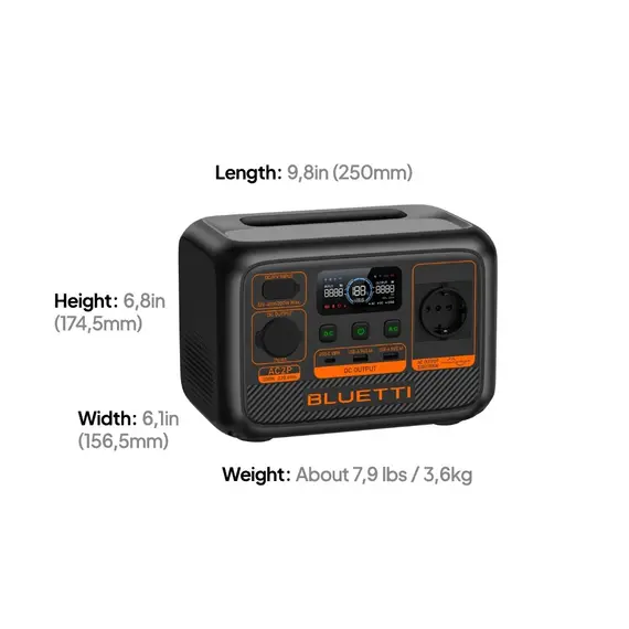 ელექტრო სადგური Bluetti AC2P, 230,4Wh, USB-C, USB-A, Power Station, Black , 6 image - Primestore.ge