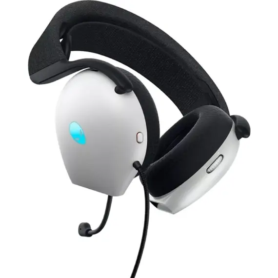 ყურსასმენი Dell 545-BBFJ Alienware, Gaming Headset, Wired, RGB, USB, 3.5mm, Silver , 5 image - Primestore.ge