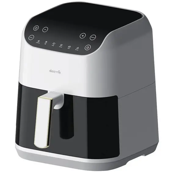 აეროგრილი Deerma DEM-KZ130W, 1300W, 5.5L, Air Fryer, White/Black , 3 image - Primestore.ge