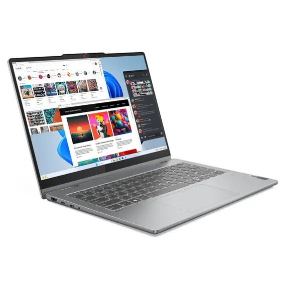 ნოუთბუქი Lenovo 83DR005ERK IdeaPad 5, 14", Ryzen 7-8845HS, 16GB, 512GB SSD, Integrated, Luna Grey , 4 image - Primestore.ge