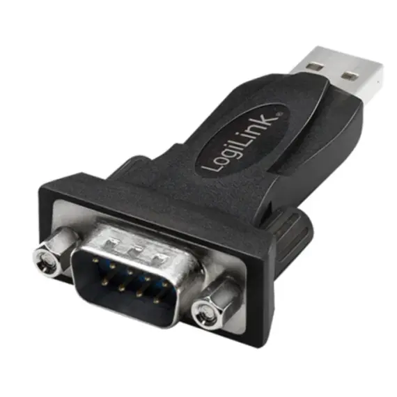 Logilink AU0002F USB 2.0 to DB9/M (RS232) Adapter Black