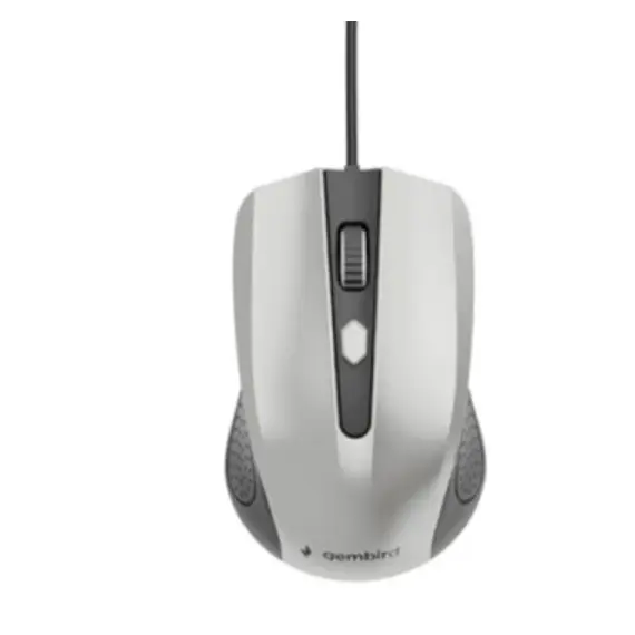 მაუსი Gembird MUS-4B-01-BS Wired optical mouse black/silver  - Primestore.ge