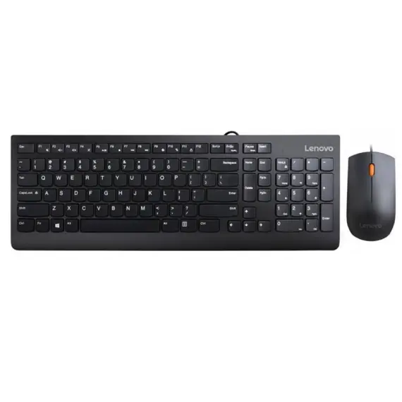 კლავიატურა და მაუსი Lenovo GX30M39635, Wired, USB, Keyboard And Mouse, Black  - Primestore.ge