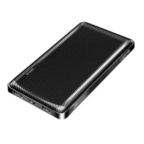 პორტატული დამტენი Logilink PA0328RF Powerbank 10.000 mAh 2xUSB-A/USB-C with fast charging Black , 3 image - Primestore.ge