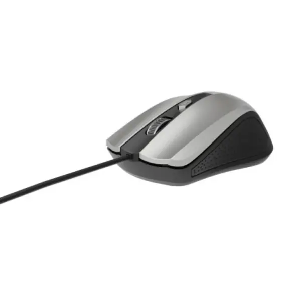 მაუსი Gembird MUS-4B-01-BS Wired optical mouse black/silver , 2 image - Primestore.ge