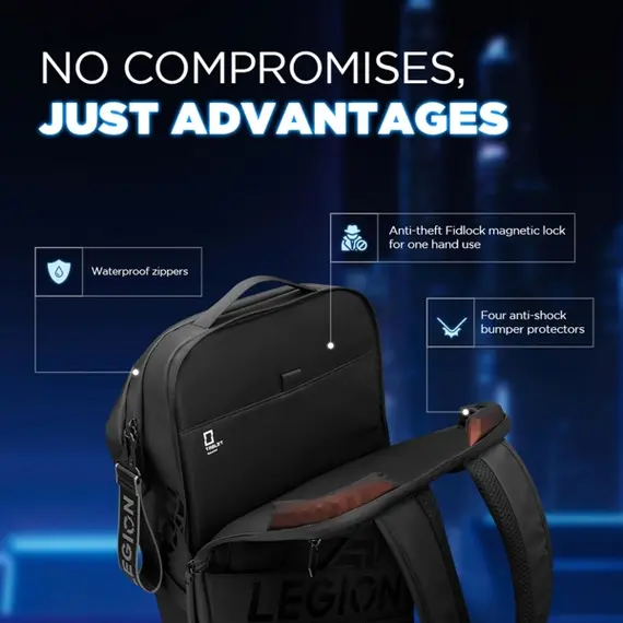 ნოუთბუქის ჩანთა Lenovo GX41M53147 Legion GB700, 16", Backpack, Black , 2 image - Primestore.ge