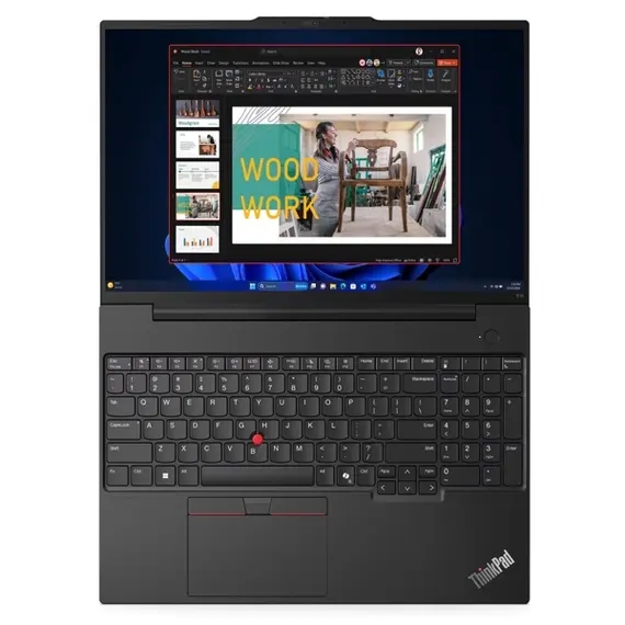 ნოუთბუქი Lenovo 21MA009JGX ThinkPad E16 Gen 2, 16", Ultra 7-125U, 16GB, 512GB SSD, Integrated, Black , 4 image - Primestore.ge