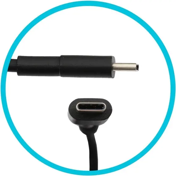 ნოუთბუქის დამტენი Dell 450-BBVD, 65W, USB-C, Power Adapter, Black , 3 image - Primestore.ge