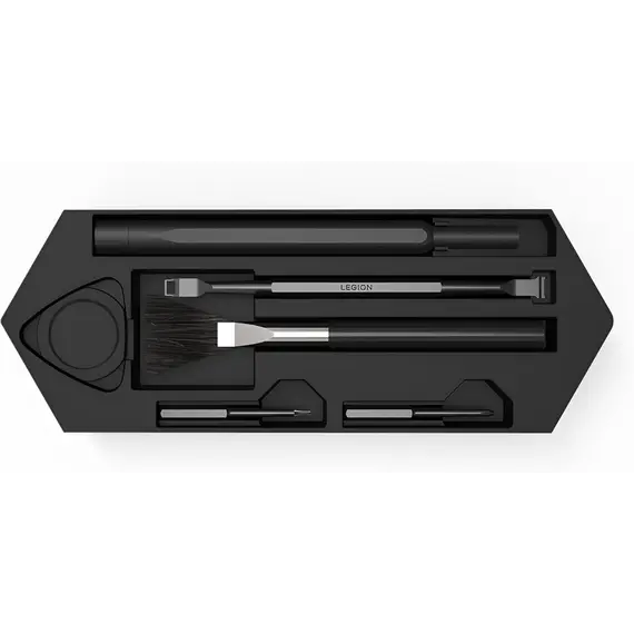 საწმენდი ნაკრები Lenovo Legion Cleaning & Tool Kit, Durable Tools to Maintain The Performance of Your Legion PC, Storage Case and Cleaning Cloth Included , 3 image - Primestore.ge