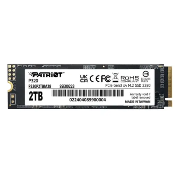მყარი დისკი Patriot P320 2TB SSD M.2 PCIe Gen3 x 4 NVMe - P320P2TBM28  - Primestore.ge