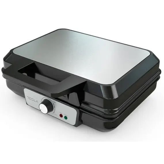 ვაფლის აპარატი Tesla WM200BX, 1000W, Waffle Maker, Black/Silver , 3 image - Primestore.ge