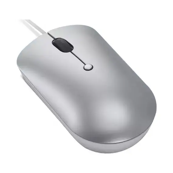 მაუსი Lenovo GY51D20877, Wired, USB, Mouse, Grey , 2 image - Primestore.ge
