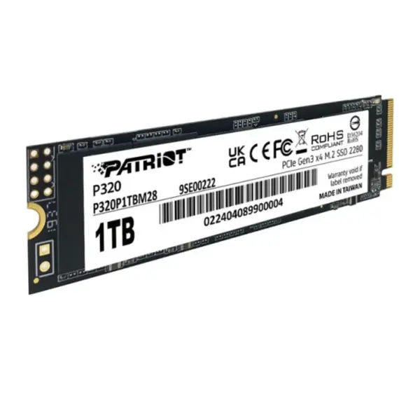 მყარი დისკი Patriot P320 1TB SSD M.2 PCIe Gen3 x 4 NVMe - P320P1TBM28 , 2 image - Primestore.ge