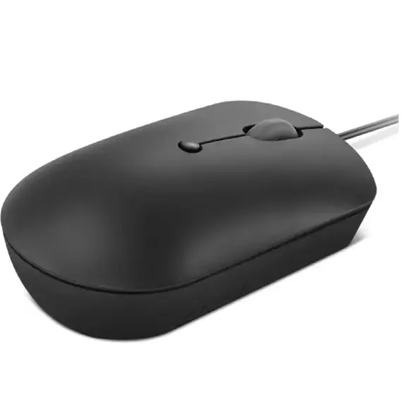 მაუსი Lenovo GY51D20875 400, Wired, Type-C, Mouse, Black , 3 image - Primestore.ge