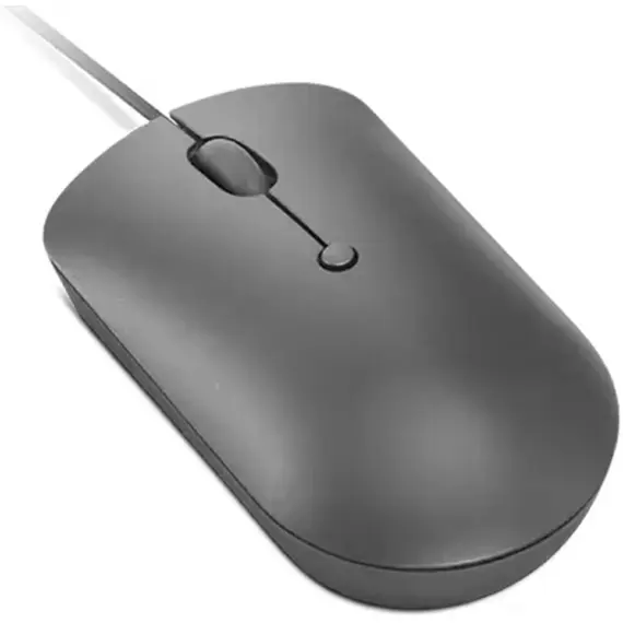 მაუსი Lenovo GY51D20876, Wired, USB Type-C, Mouse, Grey , 2 image - Primestore.ge