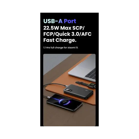პორტატული დამტენი UGREEN (25742) PowerBank 1000mAh - Primestore.ge