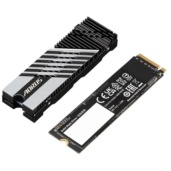მყარი დისკი Gigabyte AORUS Gen4 7300 SSD 2TB M.2 PCIe - AG4732TB G10 , 2 image - Primestore.ge