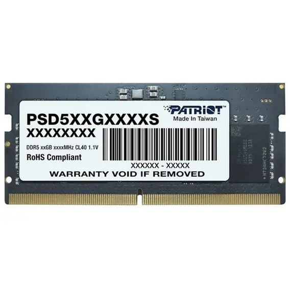 ოპერატიული მეხსიერება Patriot Signature DDR5 32GB 5600MHz SODIMM - PSD532G56002S  - Primestore.ge