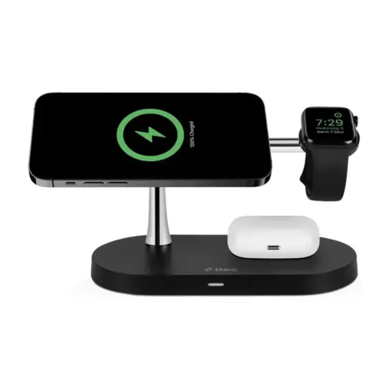 Portable Charger Ttec Magsafe Competitible 4IN1 Wireless Fast Charger With Led Light (2KS26B), 4 image