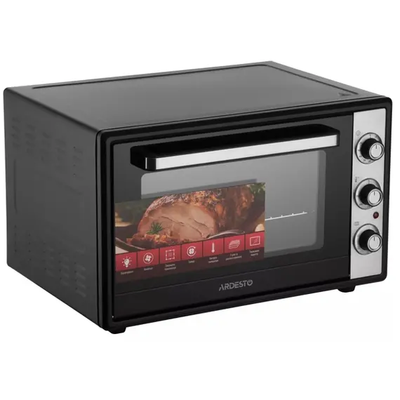 ელექტრო ღუმელი Ardesto MEO-F60CB, 2000W, 60L, Electric Oven, Black , 5 image - Primestore.ge
