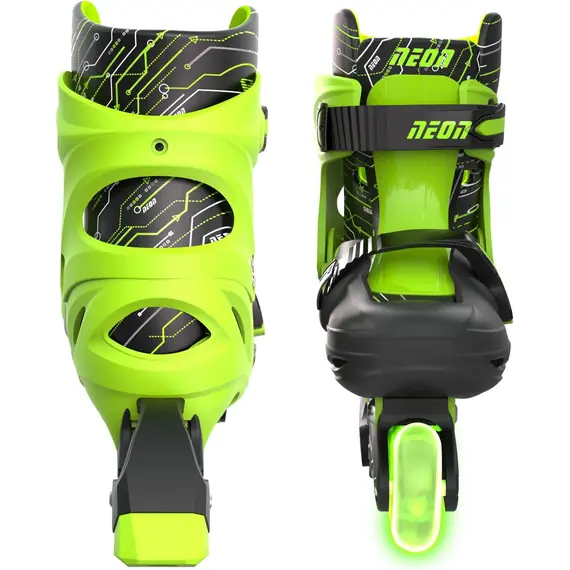 როლიკები Neon Inline SKATES (SIZE 12-2) Green , 2 image - Primestore.ge