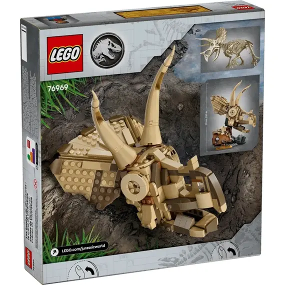 ლეგო LEGO Constructor Jurassic World Dinosaur Fossils: Triceratops Skull , 5 image - Primestore.ge