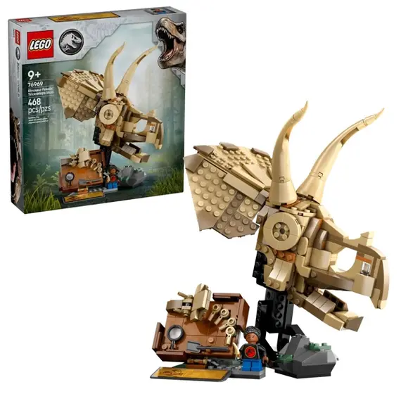 ლეგო LEGO Constructor Jurassic World Dinosaur Fossils: Triceratops Skull  - Primestore.ge