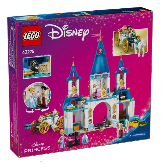 ლეგო LEGO Constructor Disney Princess Cinderella's Castle & Horse Carriage , 2 image - Primestore.ge