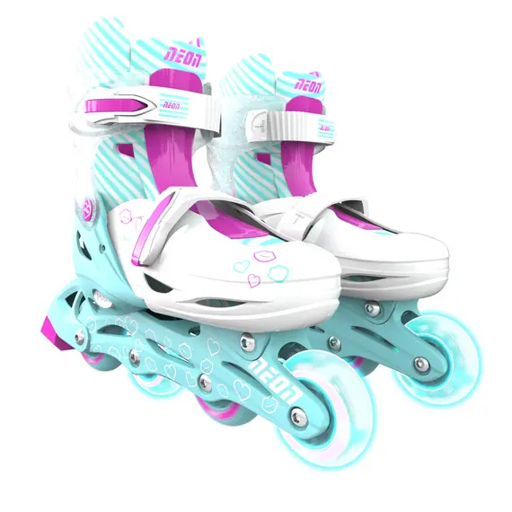 როლიკები NEON INLINE SKATES (SIZE 3-6) - NT08 (Teal Pink)  - Primestore.ge