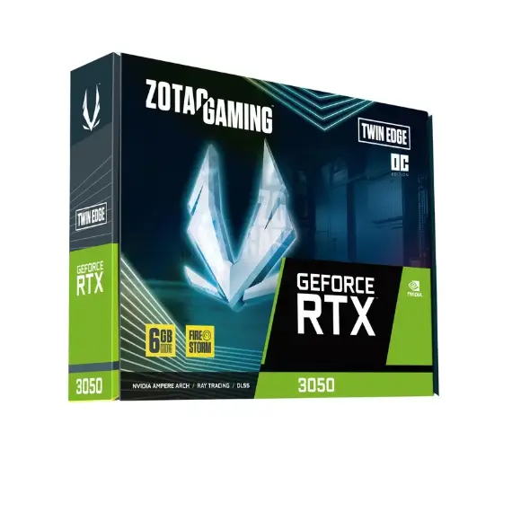 ვიდეო დაფა ZOTAC Graphic Adapter GeForce RTX 3050 6GB GDDDR6 Twin Edge OC , 2 image - Primestore.ge