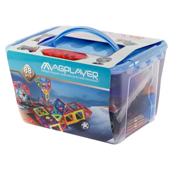 მაგნიტური კონსტრუქტორი Magplayer magnetic constructor MPT 88psc , 2 image - Primestore.ge