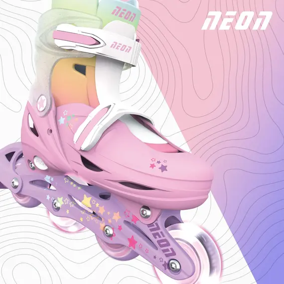 როლიკები Neon Scates Combo, size 34-37, rainbow , 7 image - Primestore.ge