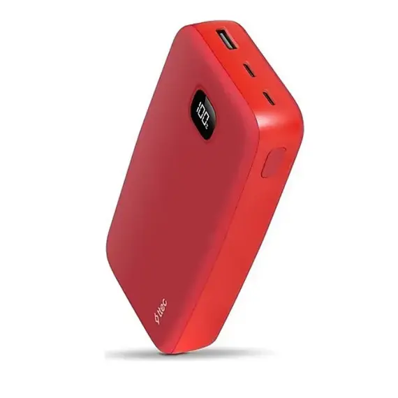 პორტატული დამტენი TTEC ChargeUp LCD 20000MAH Power bank Red 2BB211GK - Primestore.ge