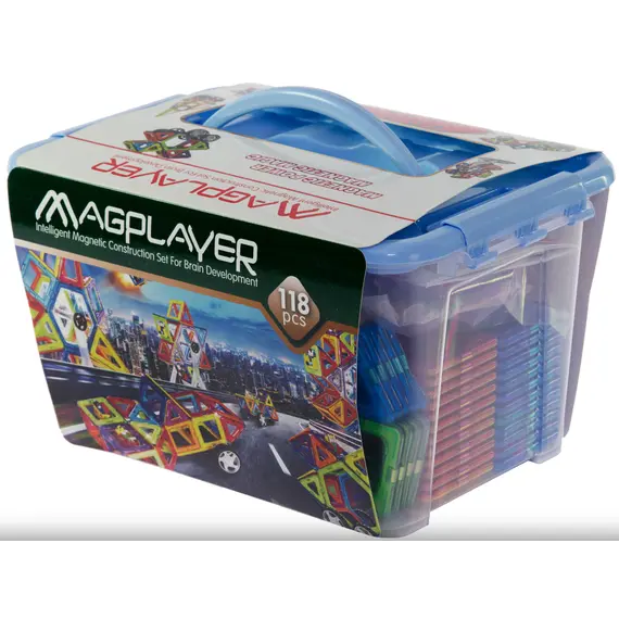 მაგნიტური კონსტრუქტორი Magplayer Designer magnetic box set 118 , 2 image - Primestore.ge