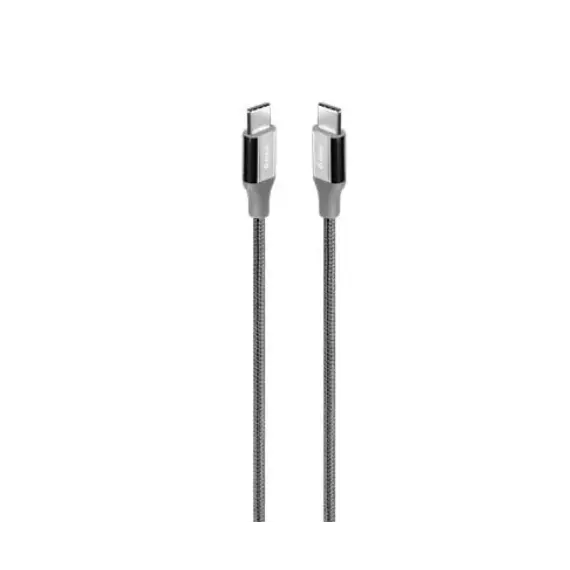 კაბელი TTEC ALUMICABLE TYPE-C - TYPE-C 200CM 65W FAST CHARGE CABLE,S.GREY 2DK51UG , 2 image - Primestore.ge