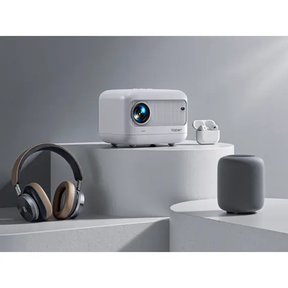 პროექტორი Yaber L1 Home Cinema, LCD Projector, 1280x720, 400lm, White , 3 image - Primestore.ge