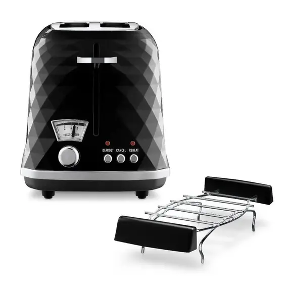 ტოსტერი Delonghi CTJ2103.BK+BUN WARMING RACK , 3 image - Primestore.ge