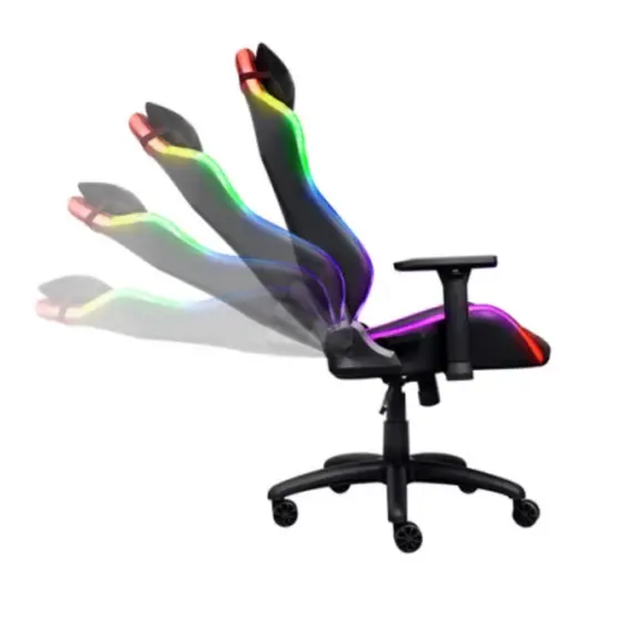 სათამაშო სავარძელი Trust GXT 719 RUYA RGB Gaming Chair Black - 25185 , 4 image - Primestore.ge