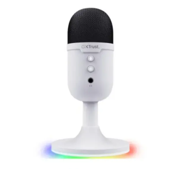 მიკროფონი Trust GXT 234W Yunix USB Gaming Microphone White - 25374  - Primestore.ge