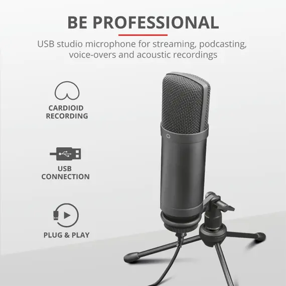 მიკროფონი Trust GXT 252+ Emita Plus Streaming Microphone , 5 image - Primestore.ge